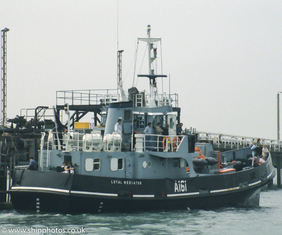 Photograph of the vessel XSV Loyal Mediator pictured at Gosport on 8th July 1989