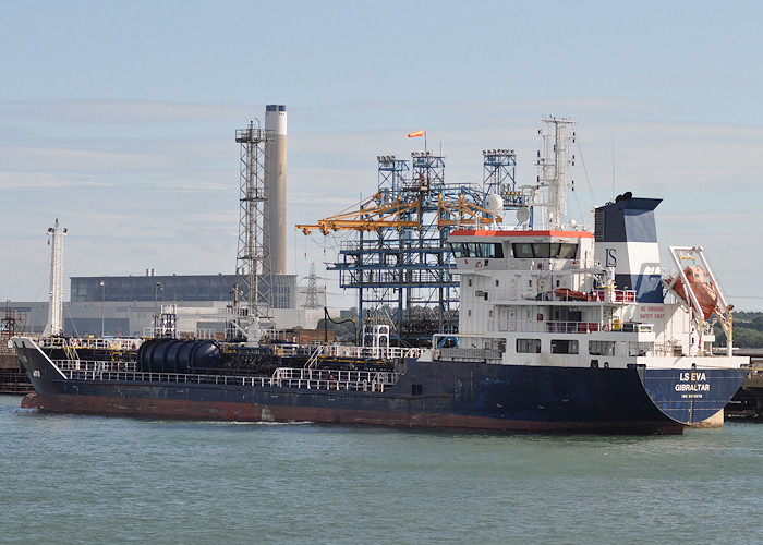 Photograph of the vessel  LS Eva pictured at Fawley on 6th August 2011