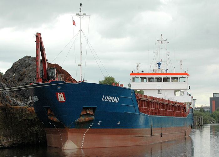 Photograph of the vessel  Luhnau pictured at Irwell Park Wharf on 31st July 2010