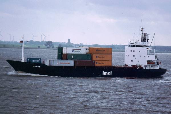 Photograph of the vessel  Lupus pictured on the River Elbe on 29th May 2001