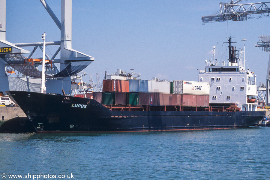 Photograph of the vessel  Lupus pictured in Amazonehaven, Europoort on 17th June 2002