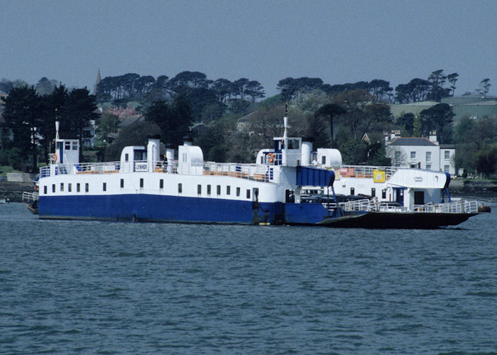 Photograph of the vessel  Lynher pictured on the River Tamar on 6th May 1996