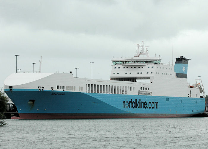 Photograph of the vessel  Maas Viking pictured in Vulcaanhaven, Rotterdam on 20th June 2010