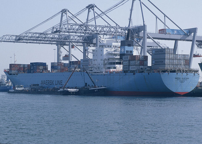 Photograph of the vessel  Maersk Algeciras pictured in Europahaven, Europoort on 27th September 1992