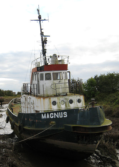Photograph of the vessel  Magnus pictured laid up at Annan on 27th September 2007