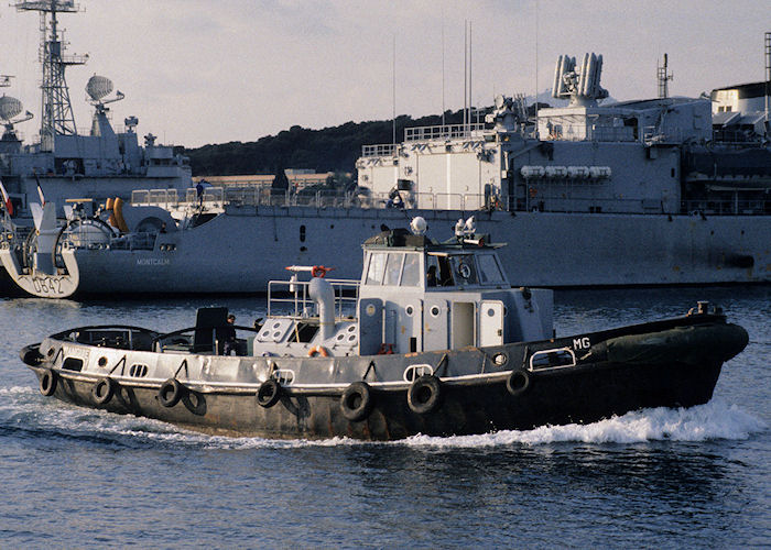 Photograph of the vessel  Manguier pictured in Toulon on 16th December 1991