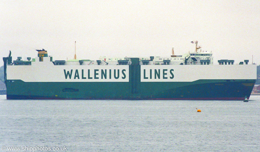 Photograph of the vessel  Manon pictured arriving at Southampton on 5th June 2002