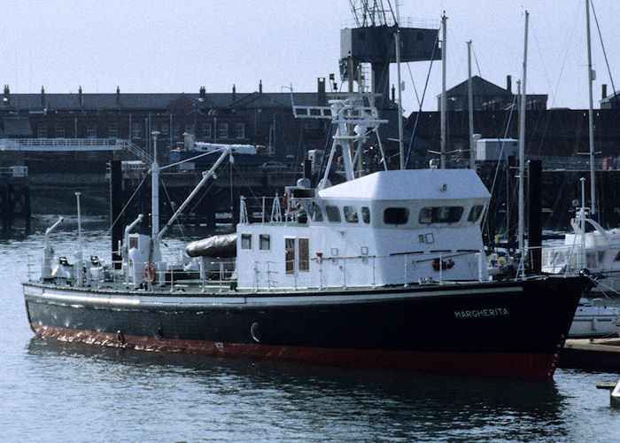 Photograph of the vessel ts Margherita pictured at Gosport on 24th April 1994