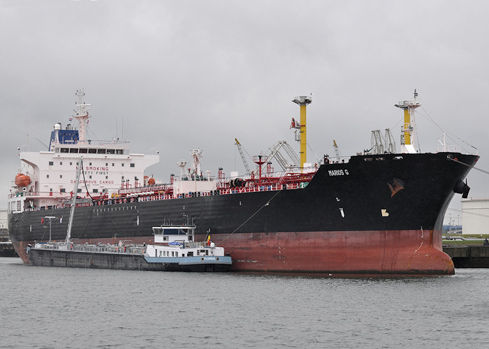Photograph of the vessel  Marios G pictured in 4e Petroleumhaven, Europoort on 24th June 2012