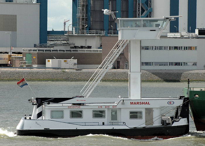 Photograph of the vessel  Marshal pictured passing Vlaardingen on 21st June 2010