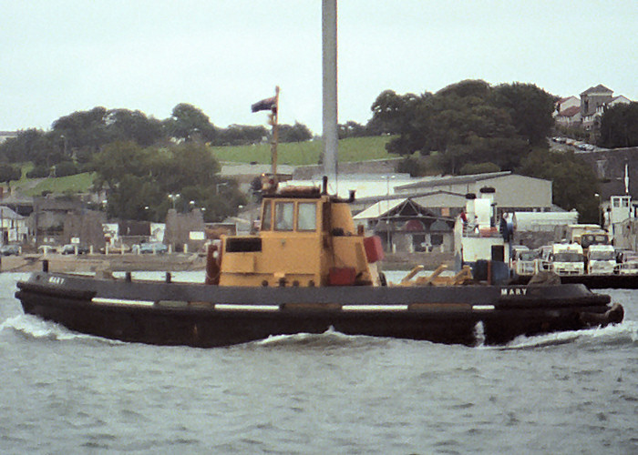 Photograph of the vessel RMAS Mary pictured in Plymouth on 10th August 1988
