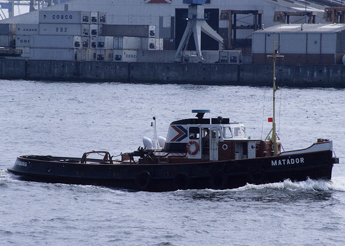 Photograph of the vessel  Matador pictured in Hamburg on 21st August 1995