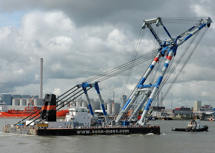 Photograph of the vessel  Matador 3 pictured under tow past Vlaardingen on 21st June 2010