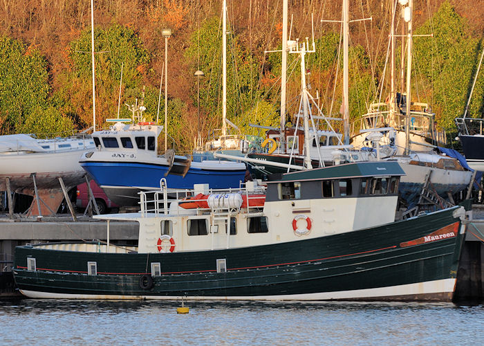 Photograph of the vessel rv Maureen pictured at Royal Quays, North Shields on 28th December 2013