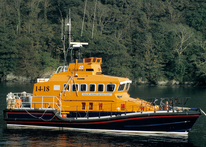 Photograph of the vessel RNLB Maurice and Joyce Hardy pictured at Fowey on 28th September 1997