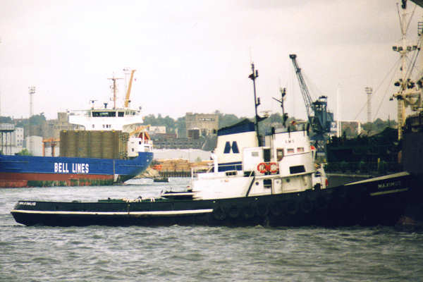 Photograph of the vessel  Maximus pictured in Ipswich on 6th October 1995