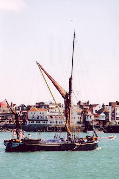 Photograph of the vessel sb May pictured departing Portsmouth on 28th August 2001