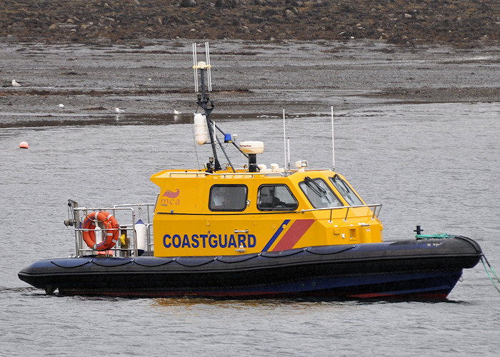 Photograph of the vessel  MCA Harrier pictured at Portree on 8th April 2012