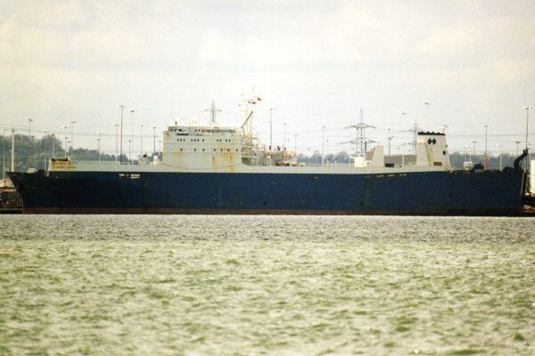 Photograph of the vessel  Medferry Express pictured in Southampton on 28th April 1998