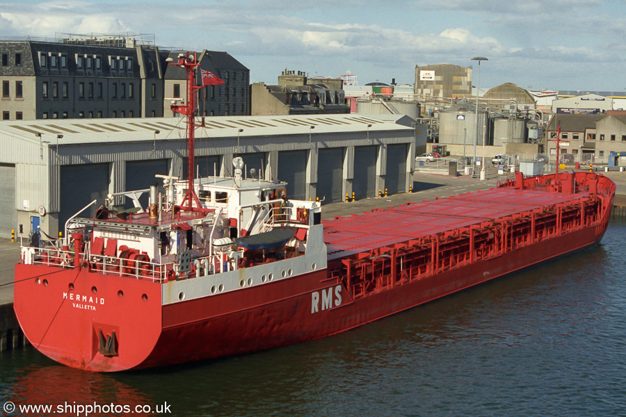 Photograph of the vessel  Mermaid pictured at Aberdeen on 8th May 2003