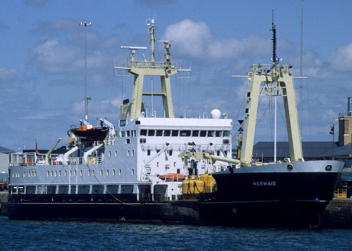 Photograph of the vessel THV Mermaid pictured in Ocean Dock, Southampton on 13th July 1997