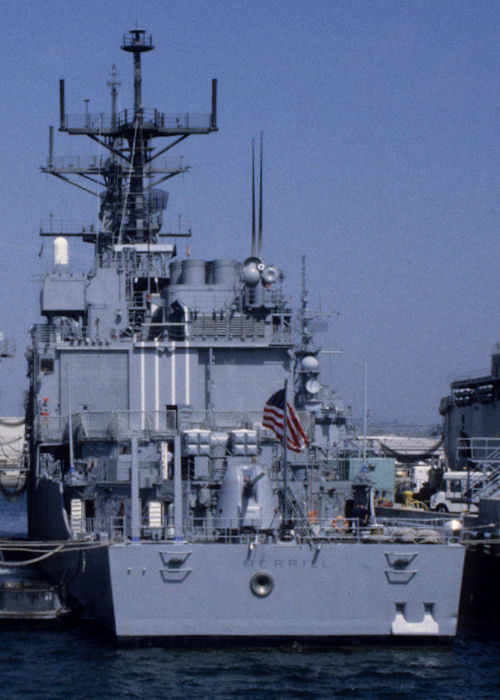 Photograph of the vessel USS Merrill pictured at San Diego on 16th September 1994