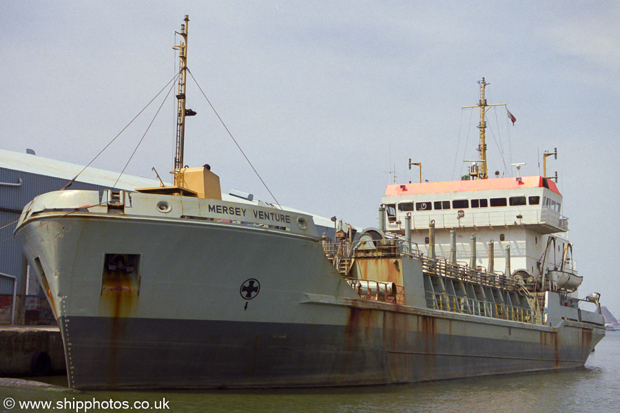 Photograph of the vessel  Mersey Venture pictured in Brocklebank Dock, Liverpool on 14th June 2003