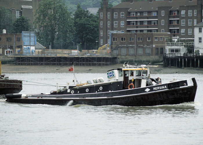 Photograph of the vessel  Mersina pictured passing Greenwich on 23rd June 1997