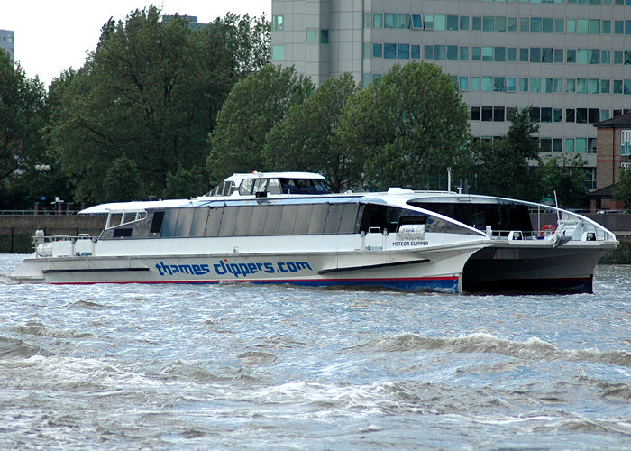 Photograph of the vessel  Meteor Clipper pictured in London on 18th May 2008
