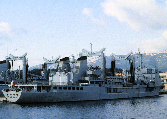 Photograph of the vessel FS Meuse pictured at Toulon on 16th December 1991