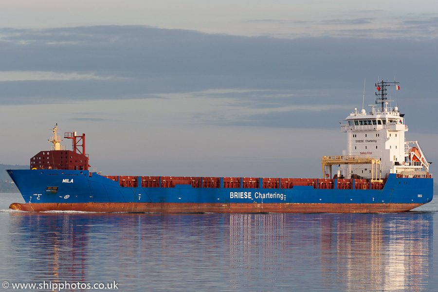 Photograph of the vessel  Mila pictured passing Greenock on 15th October 2015