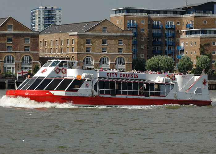 Photograph of the vessel  Millennium of London pictured in London on 11th June 2009