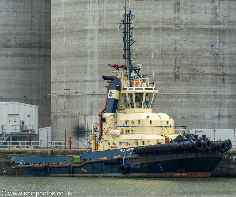 Photograph of the vessel  Millgarth pictured in Gladstone Branch Dock No. 2, Liverpool on 3rd August 2019