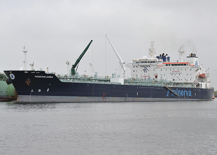 Photograph of the vessel  Minerva Anna pictured in the Calandkanaal, Europoort on 26th June 2011