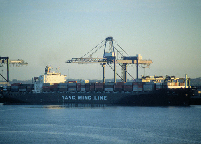 Photograph of the vessel  Ming North pictured in Felixstowe on 21st April 1997