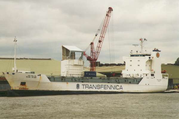 Photograph of the vessel  Mini Star pictured at Convoy's Wharf, Deptford on 6th May 1998