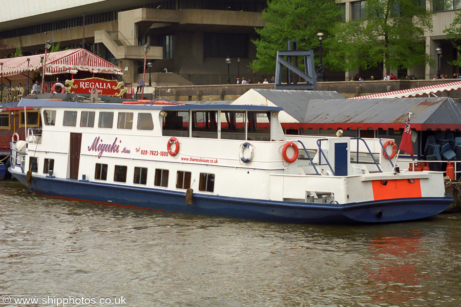 Photograph of the vessel  Miyuki Maru pictured in London on 22nd April 2002
