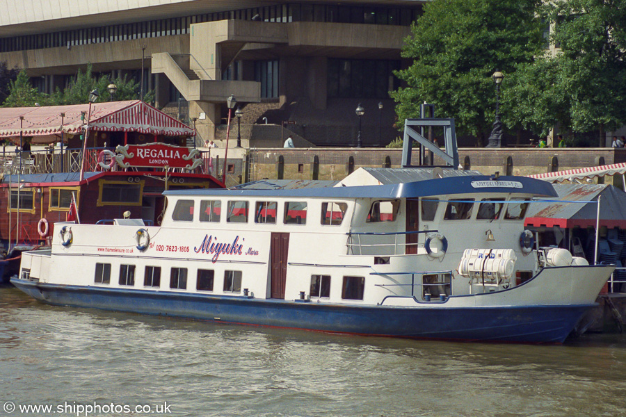 Photograph of the vessel  Miyuki Maru pictured in London on 3rd September 2002