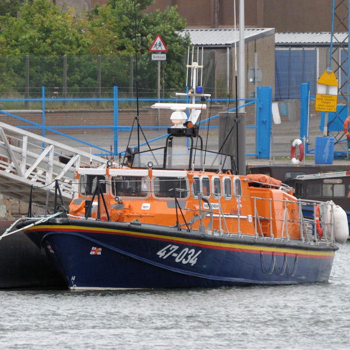 Photograph of the vessel RNLB Moonbeam pictured at Montrose on 16th September 2013