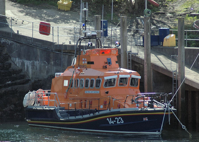 Photograph of the vessel RNLB Mora Edith Macdonald pictured at Oban on 23rd April 2011
