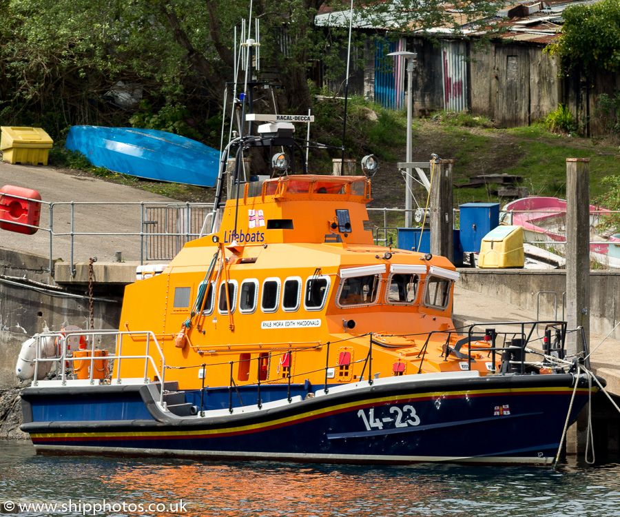 Photograph of the vessel RNLB Mora Edith Macdonald pictured at Oban on 15th May 2016