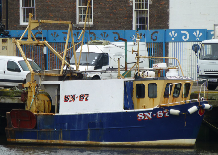 Photograph of the vessel fv Morning Star pictured at the Fish Quay, North Shields on 24th May 2014