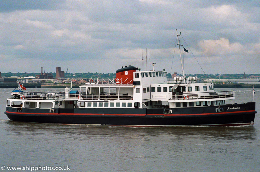 Photograph of the vessel  Mountwood pictured approaching Liverpool on 20th May 2000