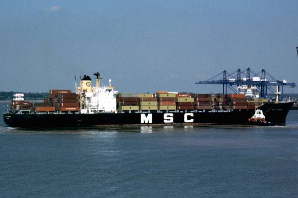 Photograph of the vessel  MSC Clorinda pictured in Felixstowe on 30th May 1998