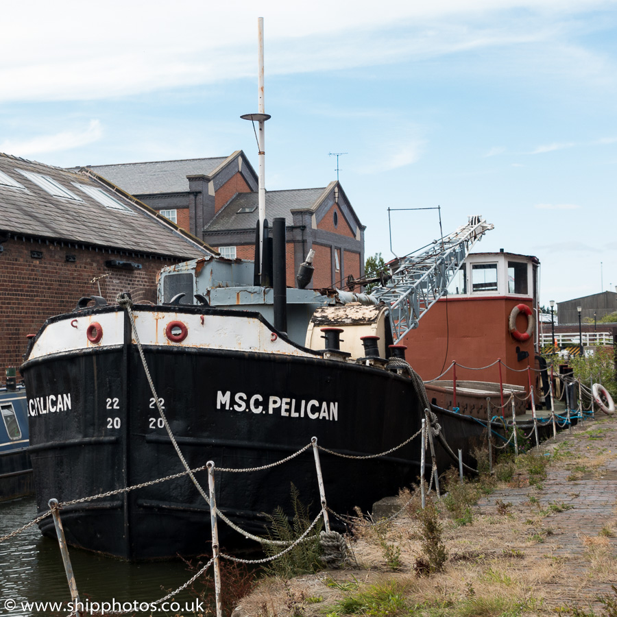 Photograph of the vessel  MSC Pelican pictured at the National Waterways Museum at Ellesmere Port on 29th August 2015