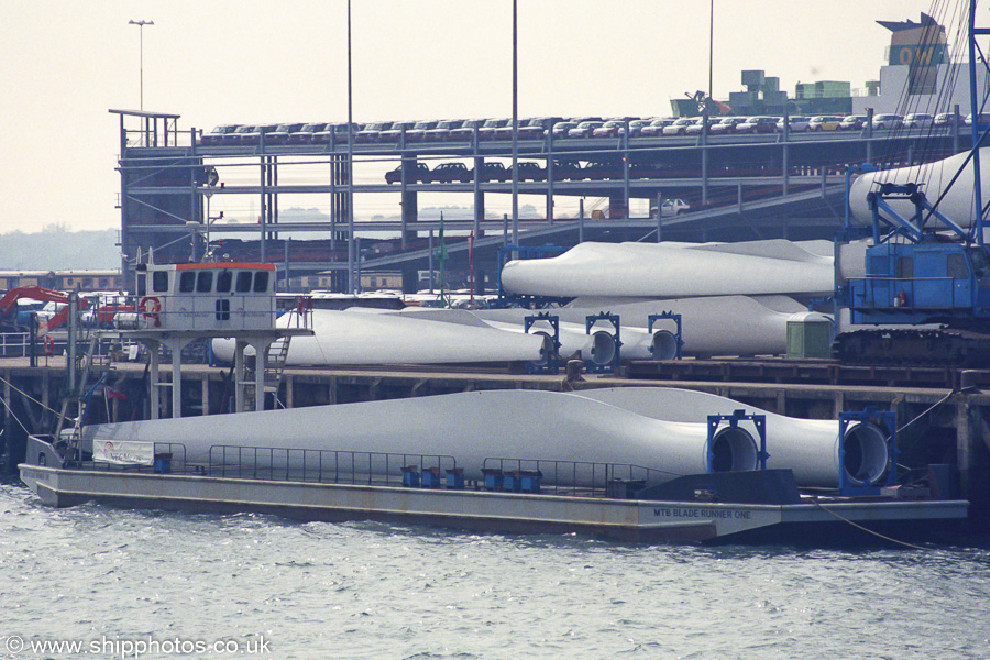 Photograph of the vessel  MTB Blade Runner One pictured at Southampton on 12th April 2003