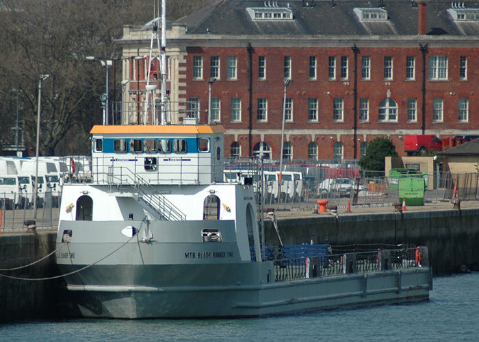 Photograph of the vessel  MTB Blade Runner Two pictured in Ocean Dock, Southampton on 22nd April 2006