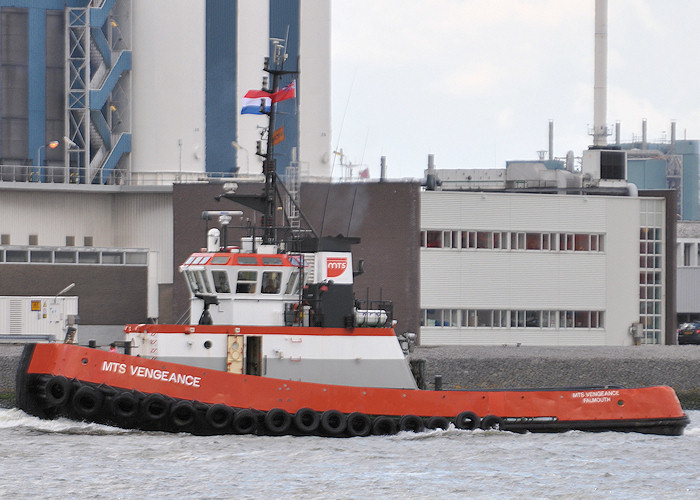 Photograph of the vessel  MTS Vengeance pictured passing Vlaardingen on 24th June 2011