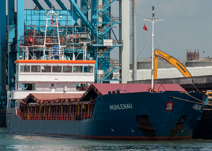 Photograph of the vessel  Muhlenau pictured at Liverpool on 31st May 2014