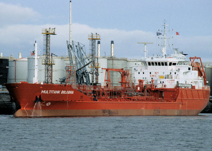 Photograph of the vessel  Multitank Bolognia pictured on the River Tees on 4th October 1997